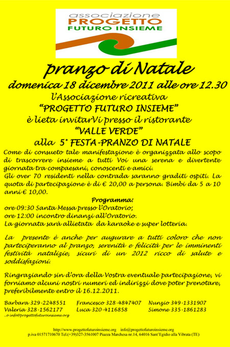 Pranzo di Natale 2011